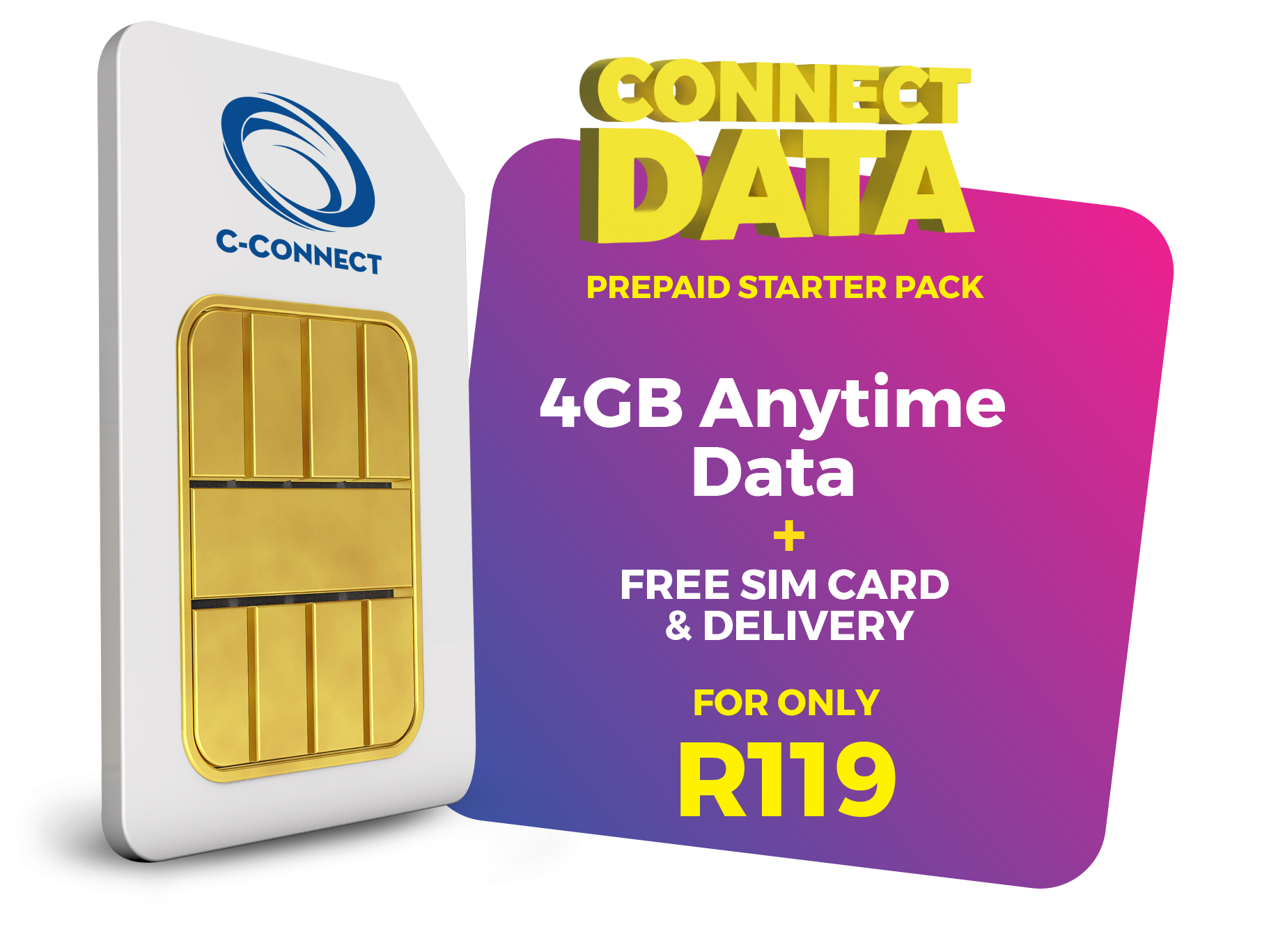 CONNECT Data - SIM + 4GB Data